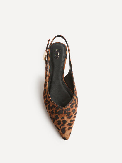 Profile Leopard Print Ballet Flats