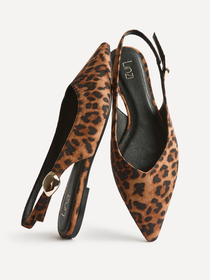 Profile Leopard Print Ballet Flats