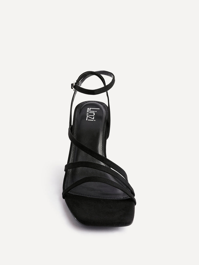 Reflect Wide Fit Black Strappy Heels