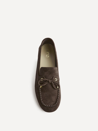 Relevant Brown Faux Suede Loafers