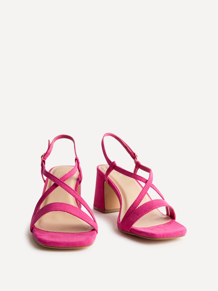 Remain Wide Fit Fuchsia Heeled Sandals