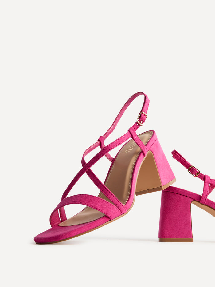 Remain Wide Fit Fuchsia Heeled Sandals