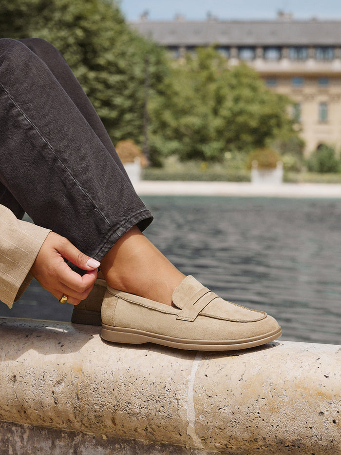 Request Wide Fit Beige Classic Loafer