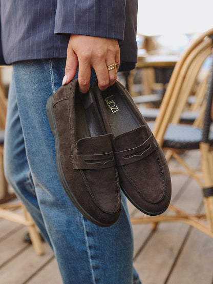 Request Wide Fit Brown Classic Loafer
