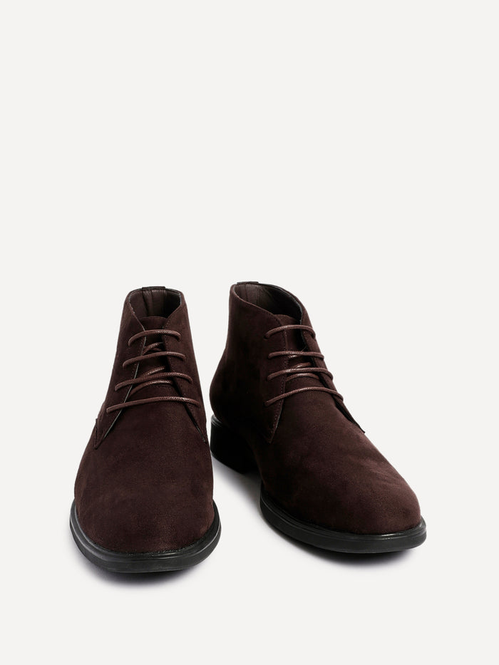 Ricardo Mens Brown Faux Suede Chukka Boots