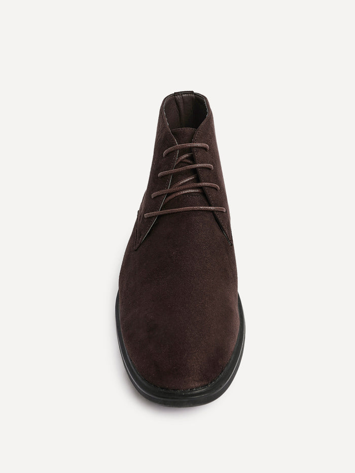 Ricardo Mens Brown Faux Suede Chukka Boots