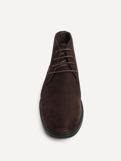Ricardo Mens Brown Faux Suede Chukka Boots