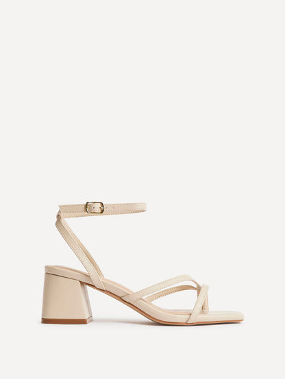 Sally Nude Heeled Sandals