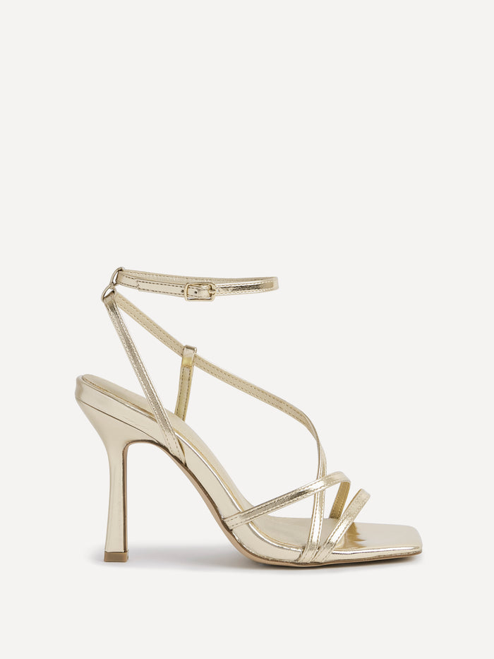 Savannah Gold Strappy Heels