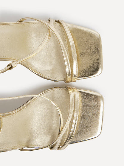 Savannah Gold Strappy Heels
