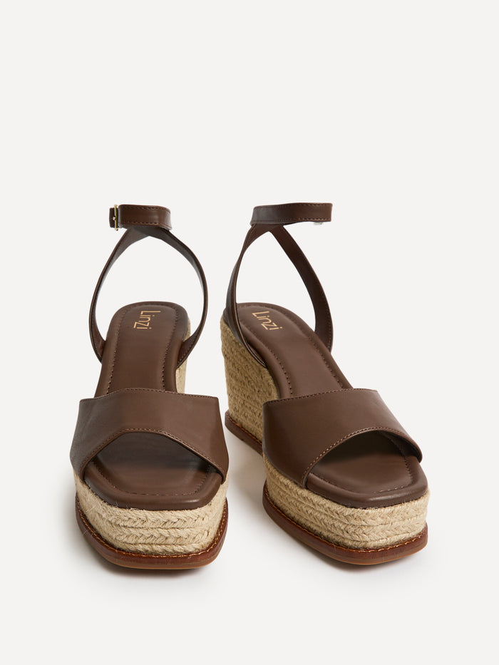 Scene Brown Wedge Sandals