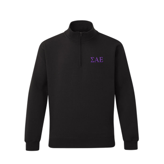 Sigma Alpha Epsilon lululemon Steady State Half-Zip - Black