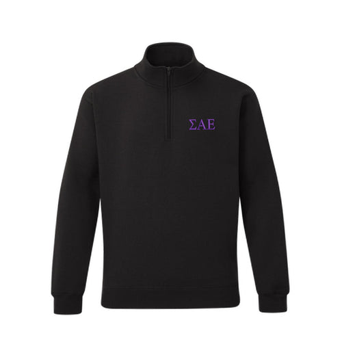 Sigma Alpha Epsilon lululemon Steady State Half-Zip - Black