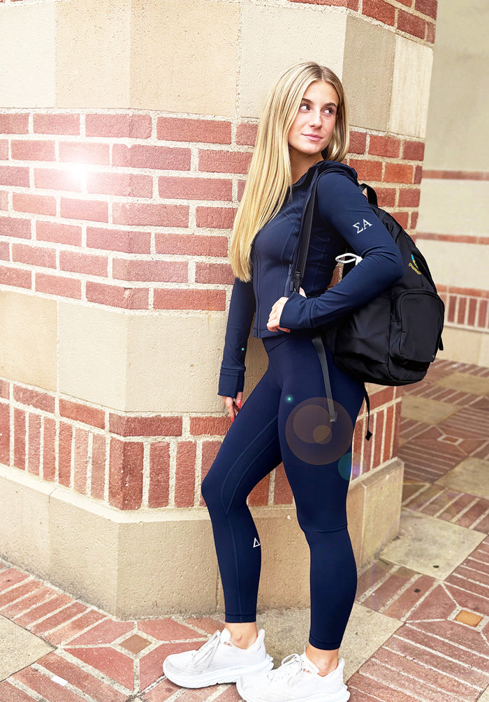 Sigma Alpha lululemon Define Cropped Hooded Jacket Nulu - NAVY