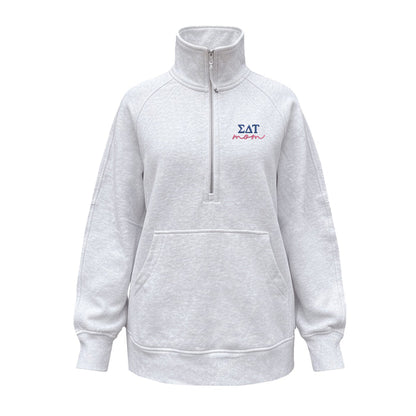 Sigma Delta Tau MOM lululemon Scuba Oversized Funnel-Neck Half Zip Long