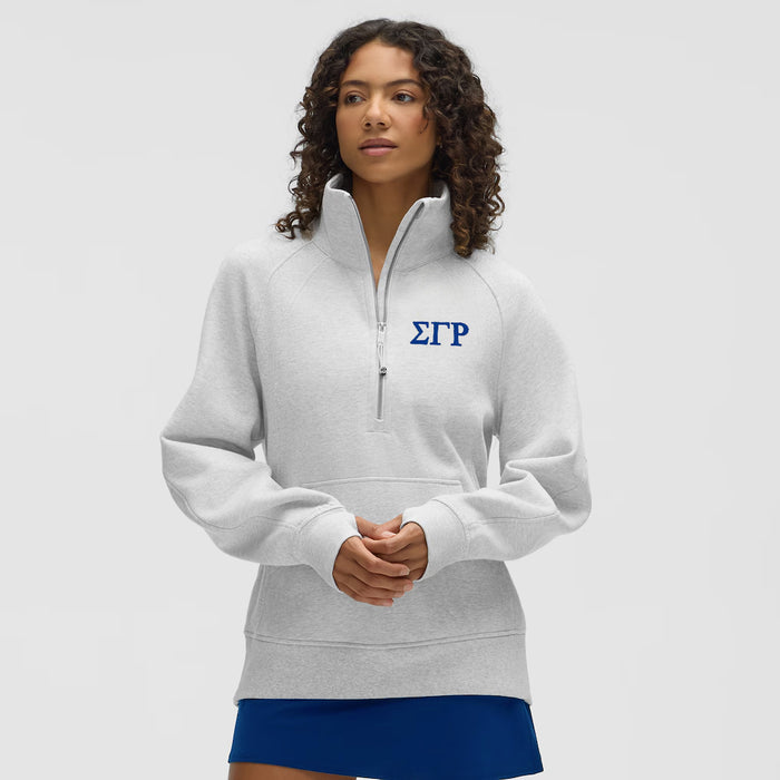 Sigma Gamma Rho lululemon Scuba Oversized Funnel-Neck Half Zip Long