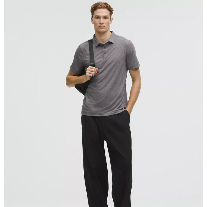 Sigma Phi Epsilon lululemon Evolution Short-Sleeve Polo - Heathered Black