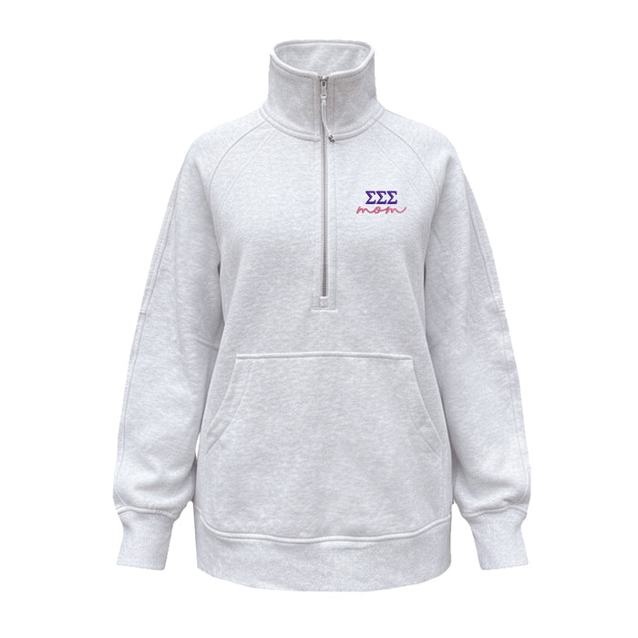 Sigma Sigma Sigma MOM lululemon Scuba Oversized Funnel-Neck Half Zip Long