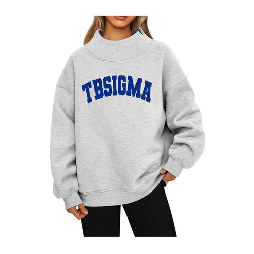 Tau Beta Sigma Mock Neck Sweatshirt - TBSIGMA