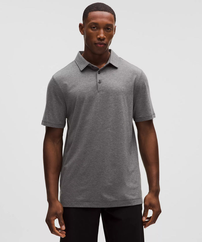 Tau Kappa Epsilon lululemon Evolution Short-Sleeve Polo - Heathered Black
