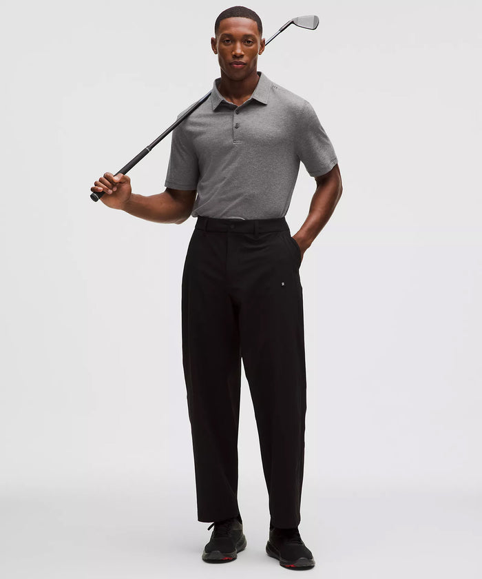Tau Kappa Epsilon lululemon Evolution Short-Sleeve Polo - Heathered Black