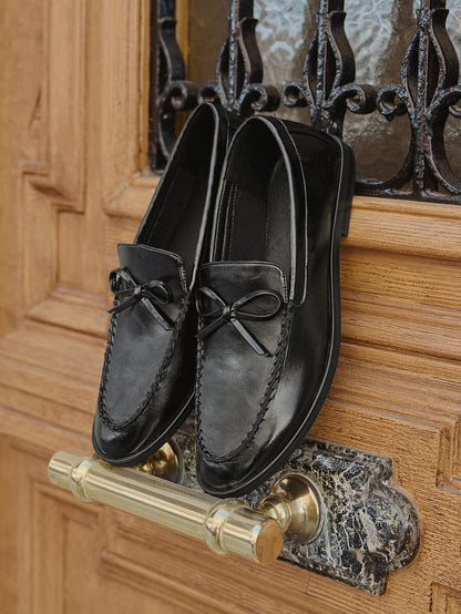Truly Black High Shine Loafers