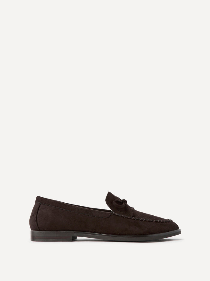 Truly Brown Faux Suede Loafers