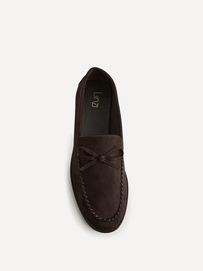Truly Brown Faux Suede Loafers