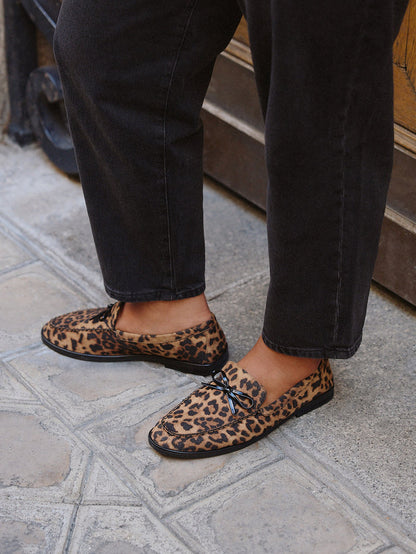 Truly Leopard Print Loafers