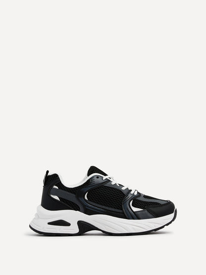 Venture Black Mesh Trainers