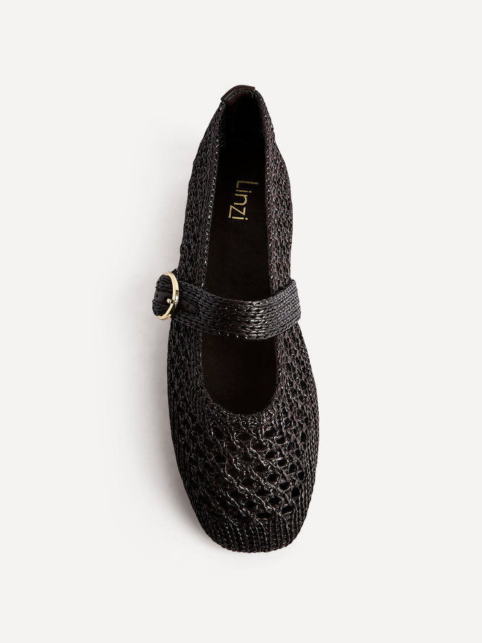 Verona Brown Handwoven Mary Jane Pumps