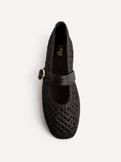 Verona Brown Handwoven Mary Jane Pumps