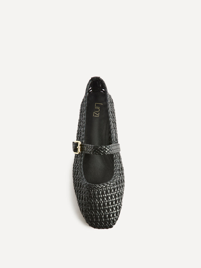 Vienna Black Mary Jane Flats