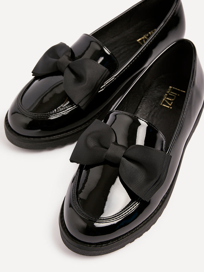 Violetta Wide Fit Patent Loafers