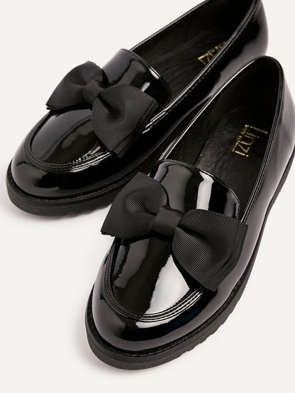 Violetta Wide Fit Patent Loafers