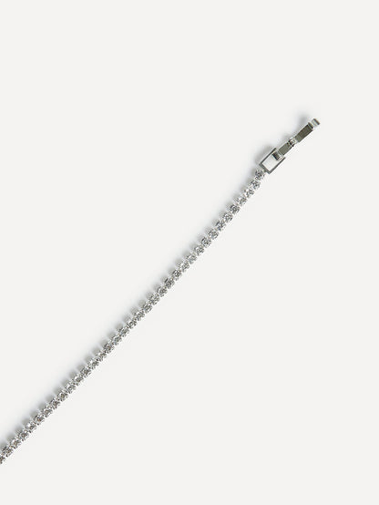 Wedlock Silver Crystal Tennis Bracelet