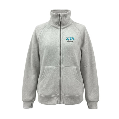 Zeta Tau Alpha ALUMNA lululemon long Scuba Oversized Funnel - Full-Zip