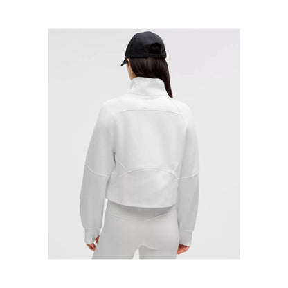 Zeta Tau Alpha lululemon Scuba Oversized FUNNEL-Neck Half Zip - White