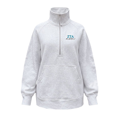 Zeta Tau Alpha MOM lululemon Scuba Oversized Funnel-Neck Half Zip Long