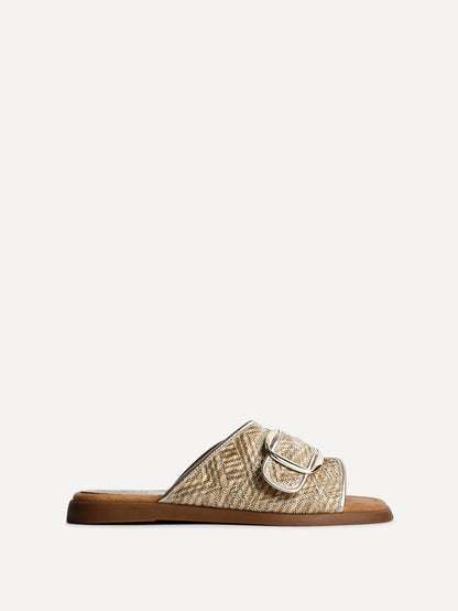 Zuma Gold Buckle Strap Sliders