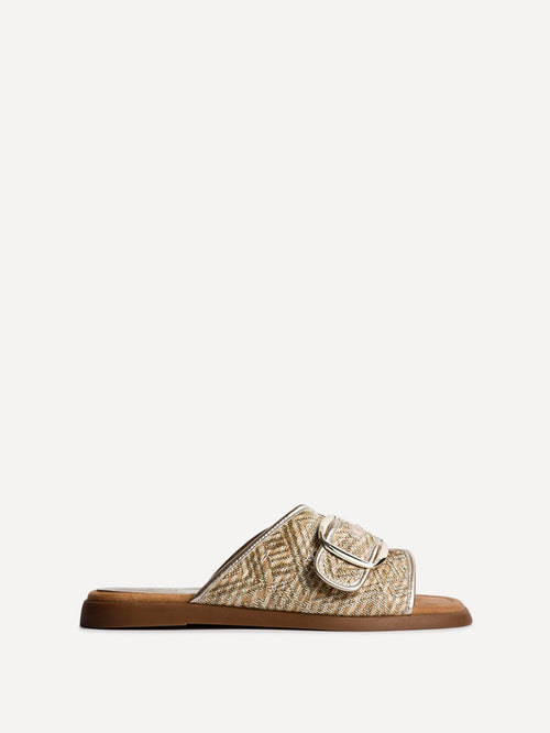 Zuma Gold Buckle Strap Sliders